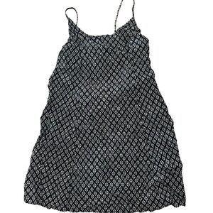 Black and Beige Patterned Dress